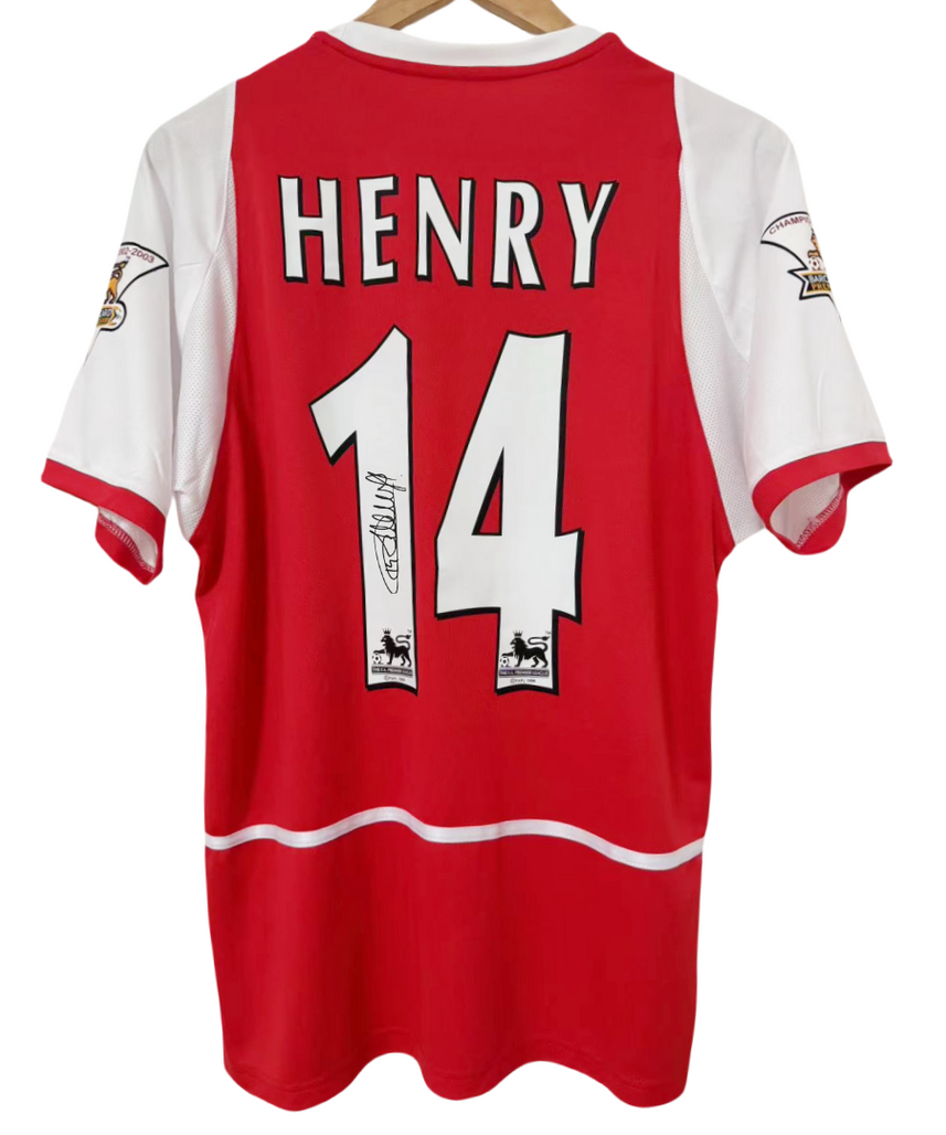 Henry Arsenal 02-03 Signiertes Trikot