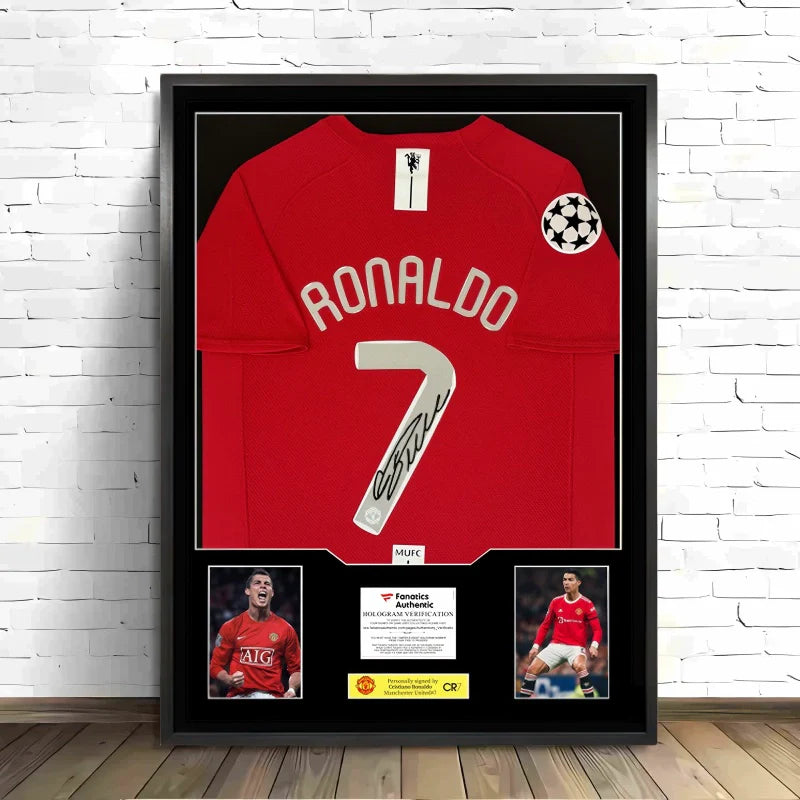 Ronaldo Portugal Framed Signed Jersey