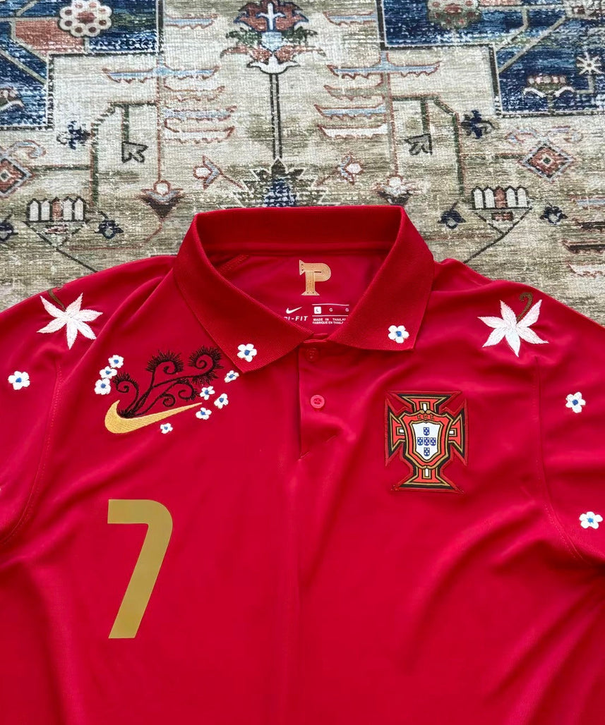 Portugal Geborduurd Shirt