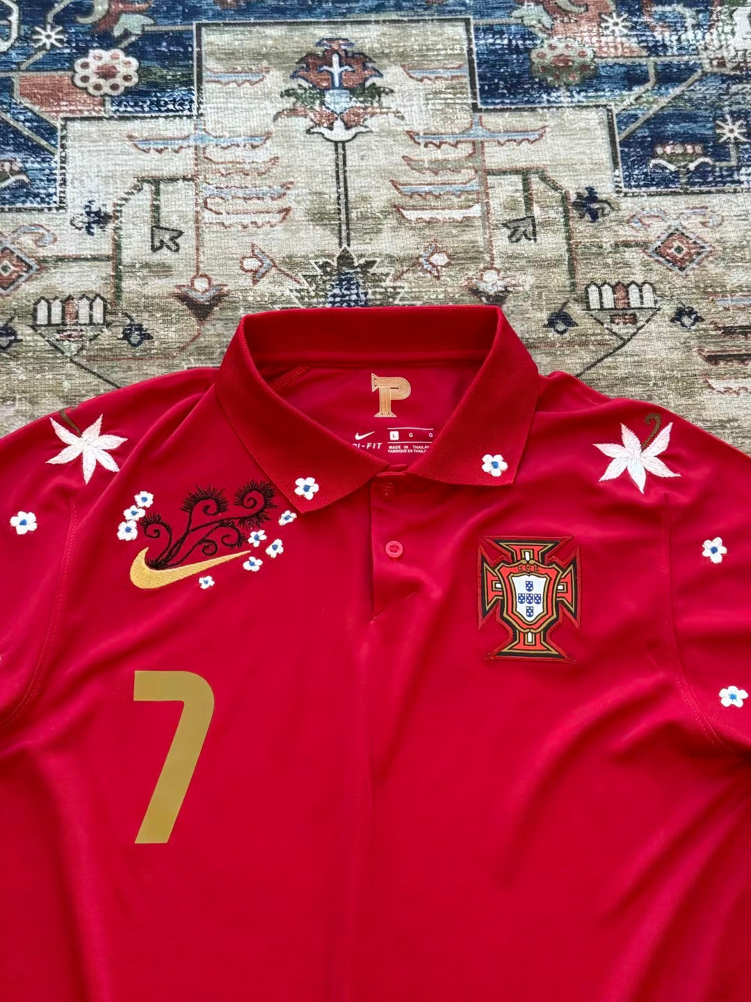 Portugal Geborduurd Shirt
