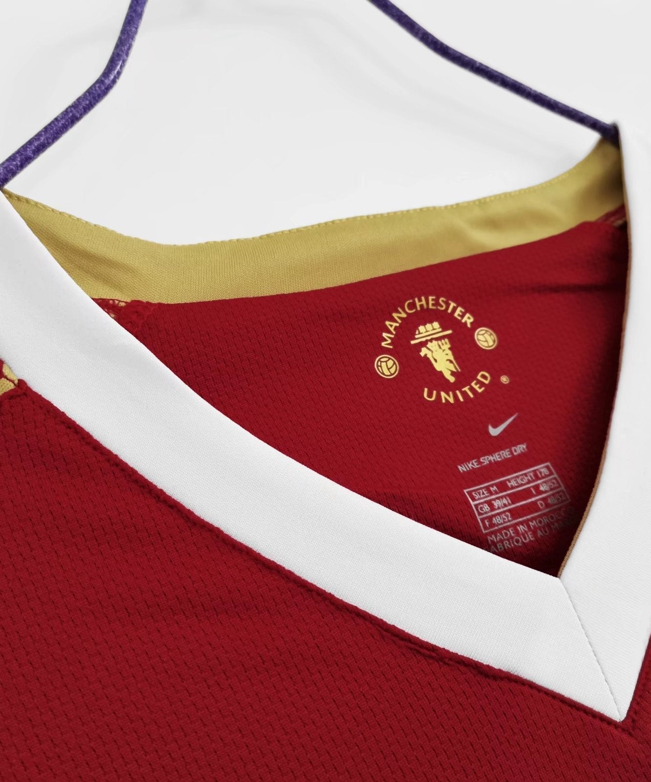 Manchester United 2006-2007 Langarm Heimtrikot