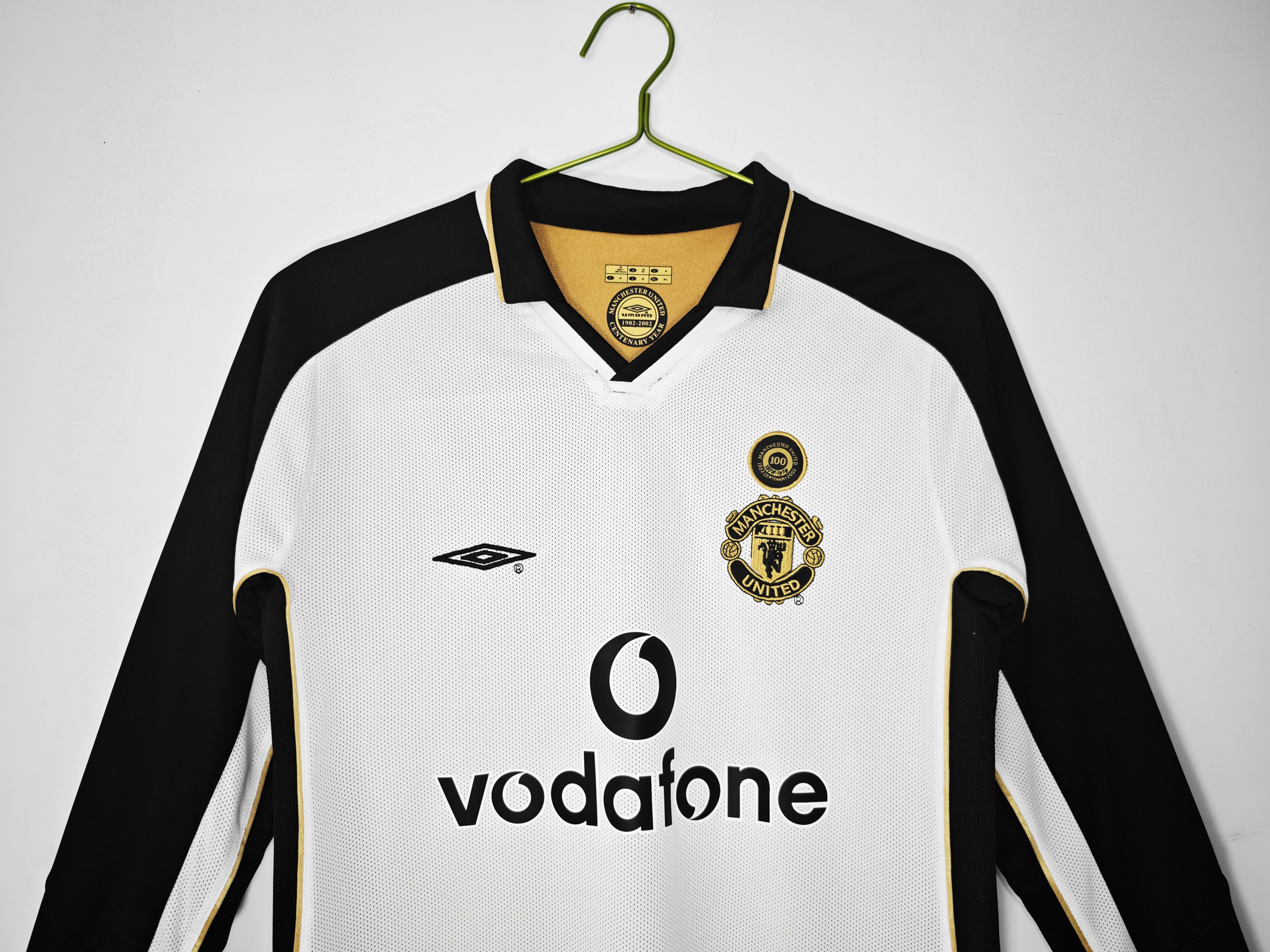 Manchester United 2001-2002 Drittes Trikot mit langen Ärmeln
