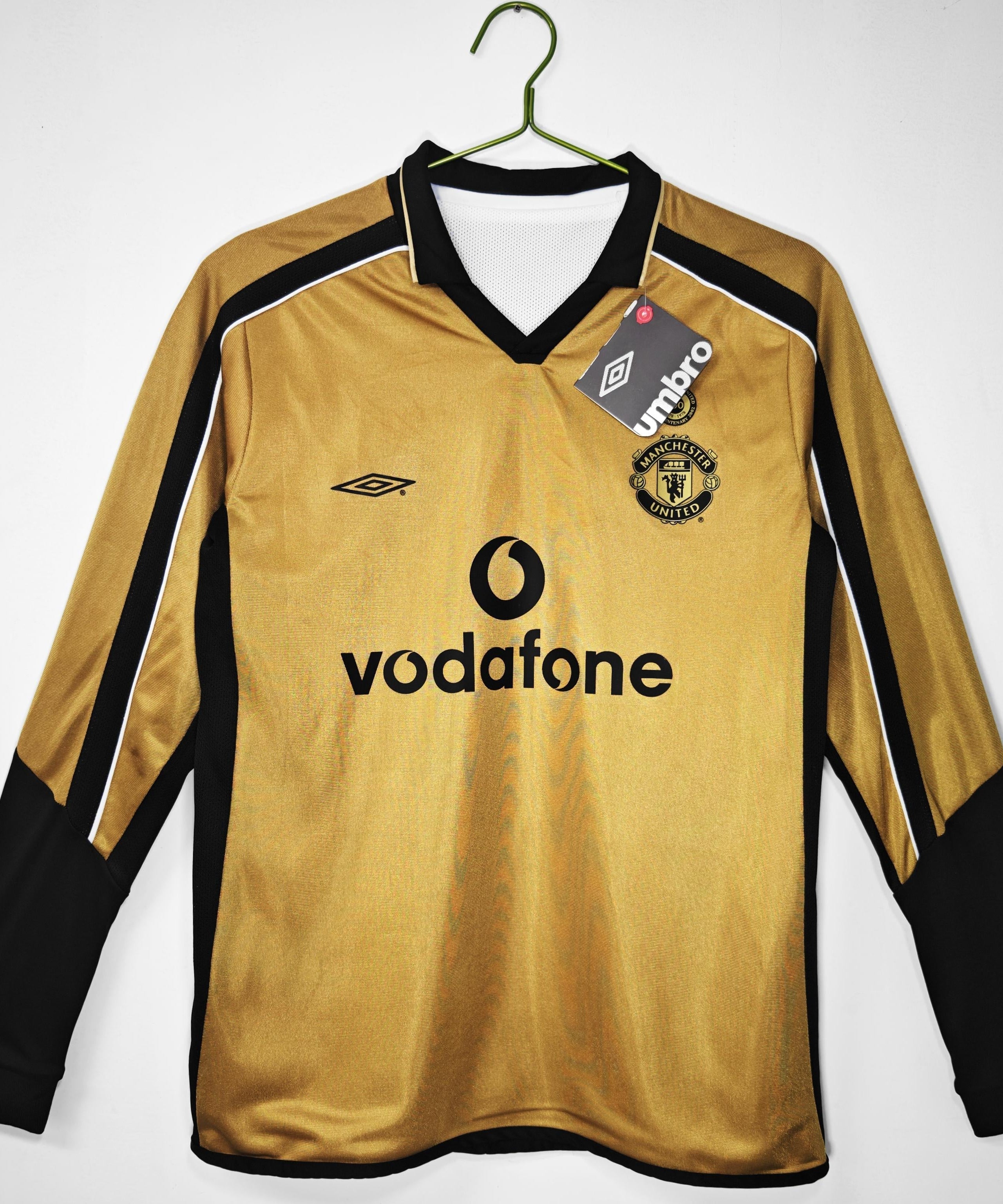 Manchester United 2001-2002 Torwarttrikot mit langen Ärmeln