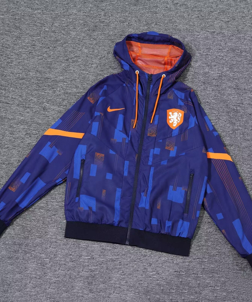Netherlands blue windbreaker