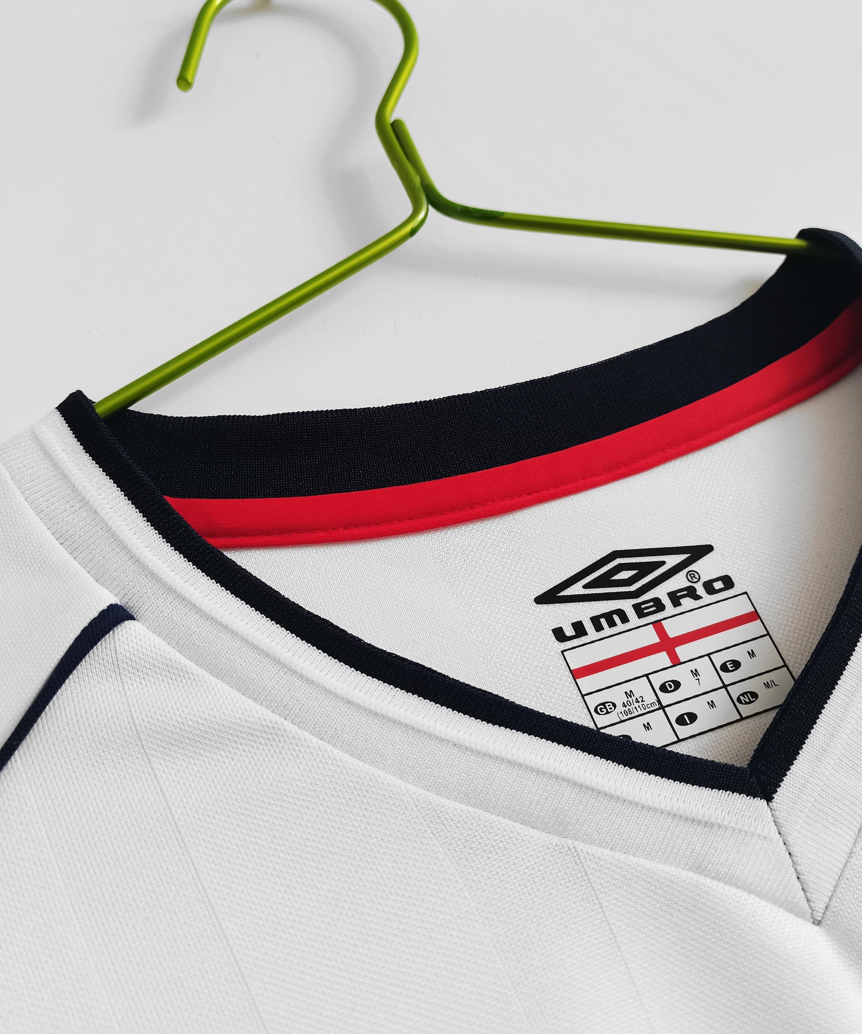 England 2006-2007 Heimtrikot mit langen Ärmeln