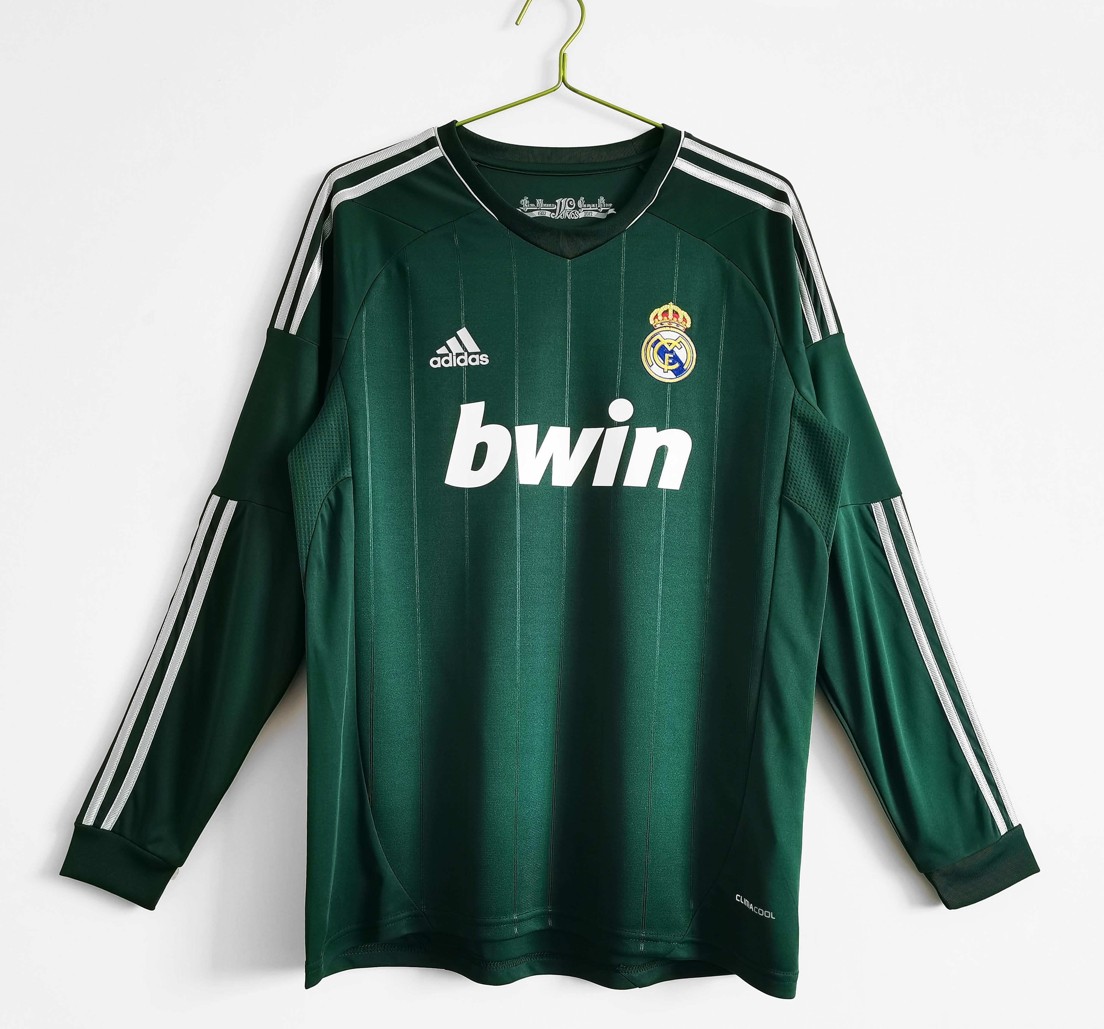 Real Madrid 2012-2013 Long Sleeve Third Kit Retro