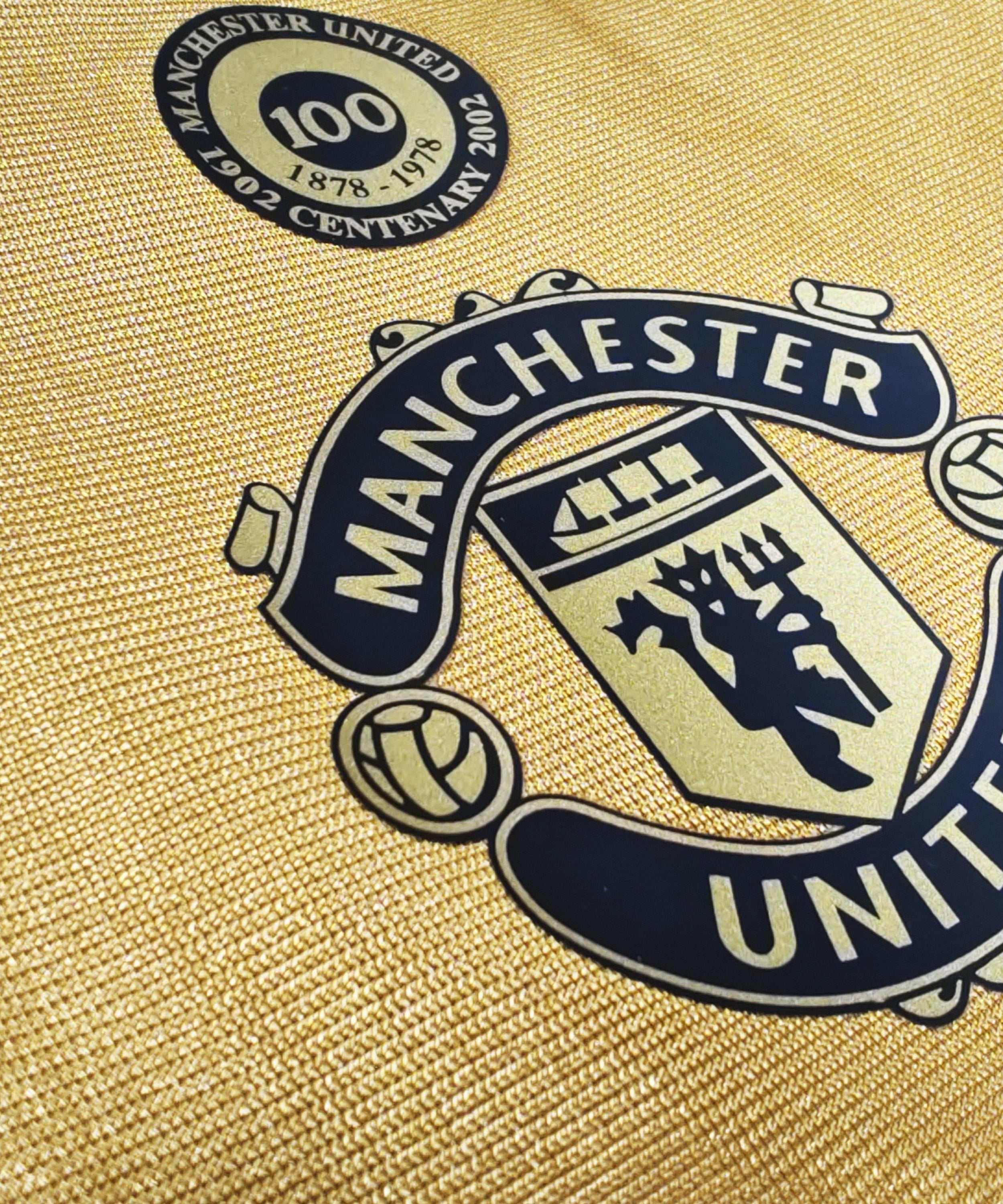 Manchester United 2001-2002 Torwarttrikot mit langen Ärmeln