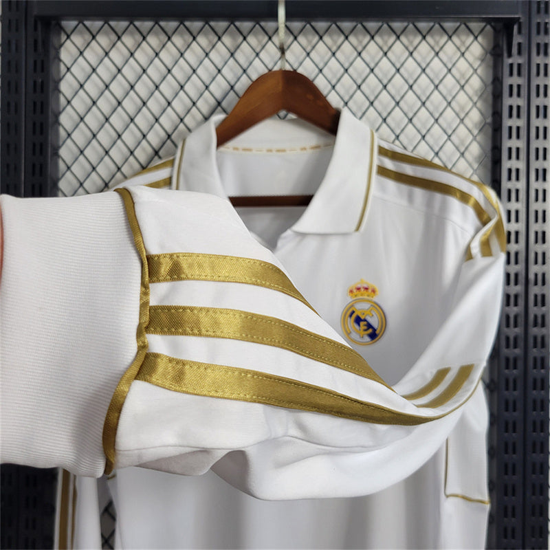 Real Madrid 2011-12 Home Retro Long Sleeve