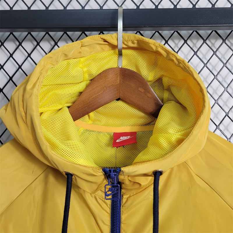 Barcelona 23-24 Windbreaker Royal Blue Yellow