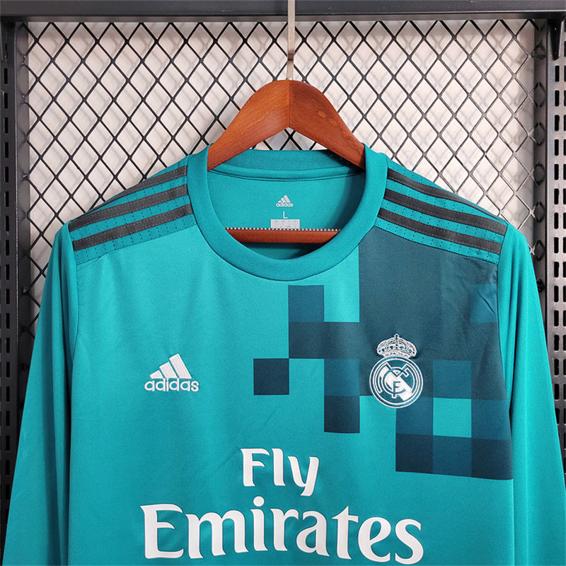 Real Madrid 2017-18 Third Away Retro Long sleeve
