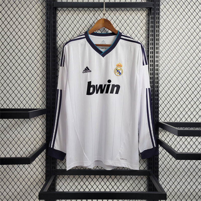 Real Madrid 2012-13 Home Retro Long Sleeve