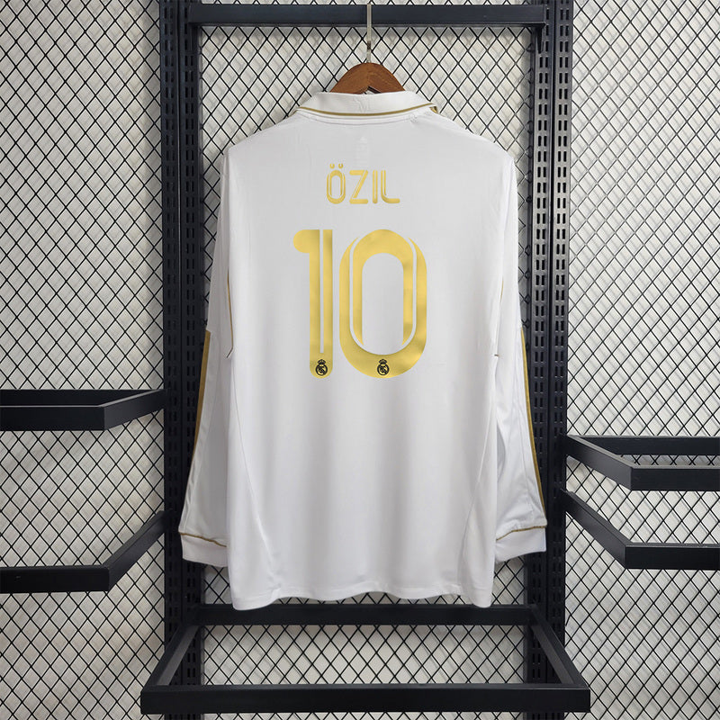 Real Madrid 2011-12 Home Retro Long Sleeve