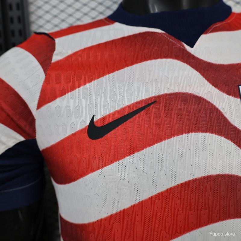USA 2026 Home Red & White Stripe Jersey