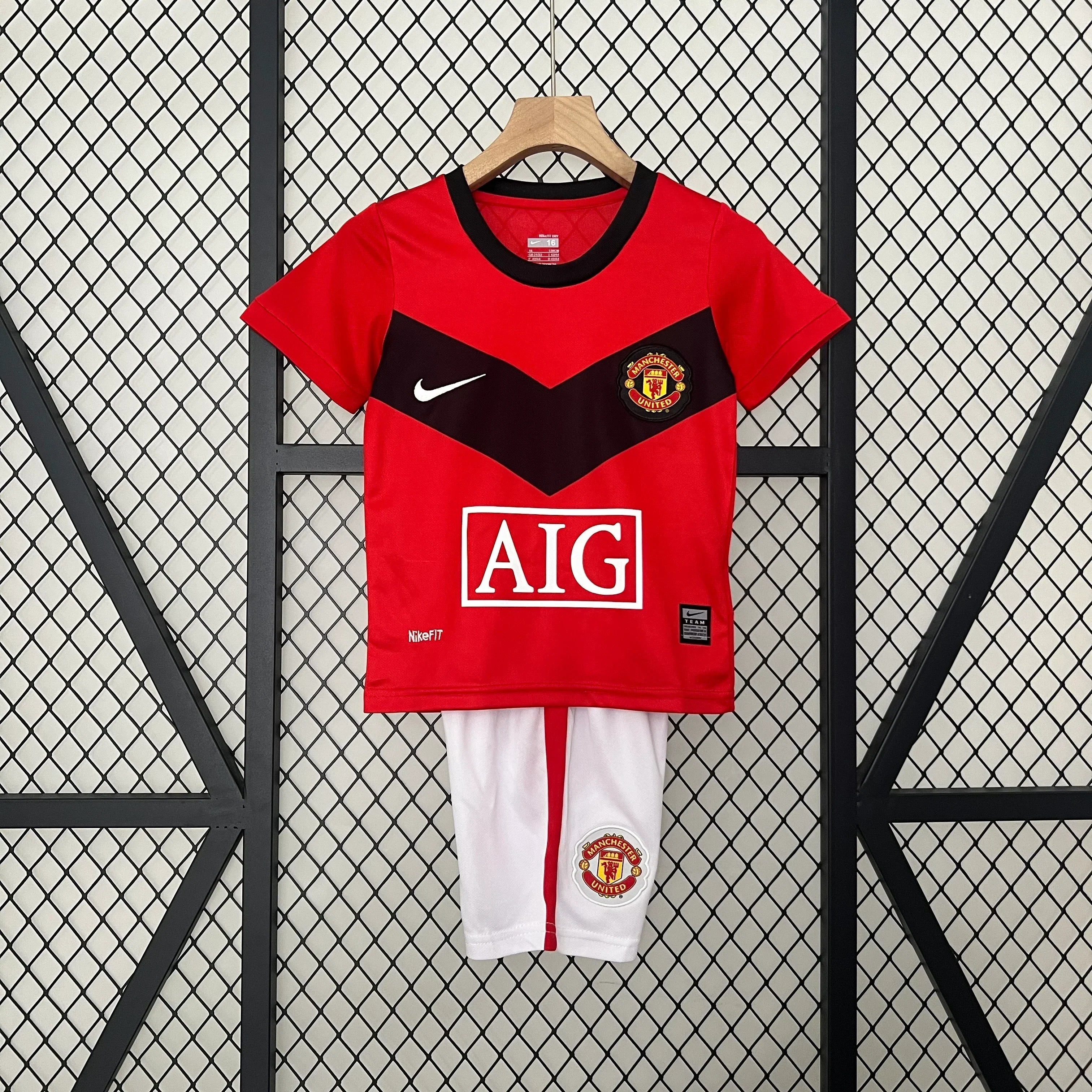 Manchester United Retro 09/10 Heimtrikot Kinder