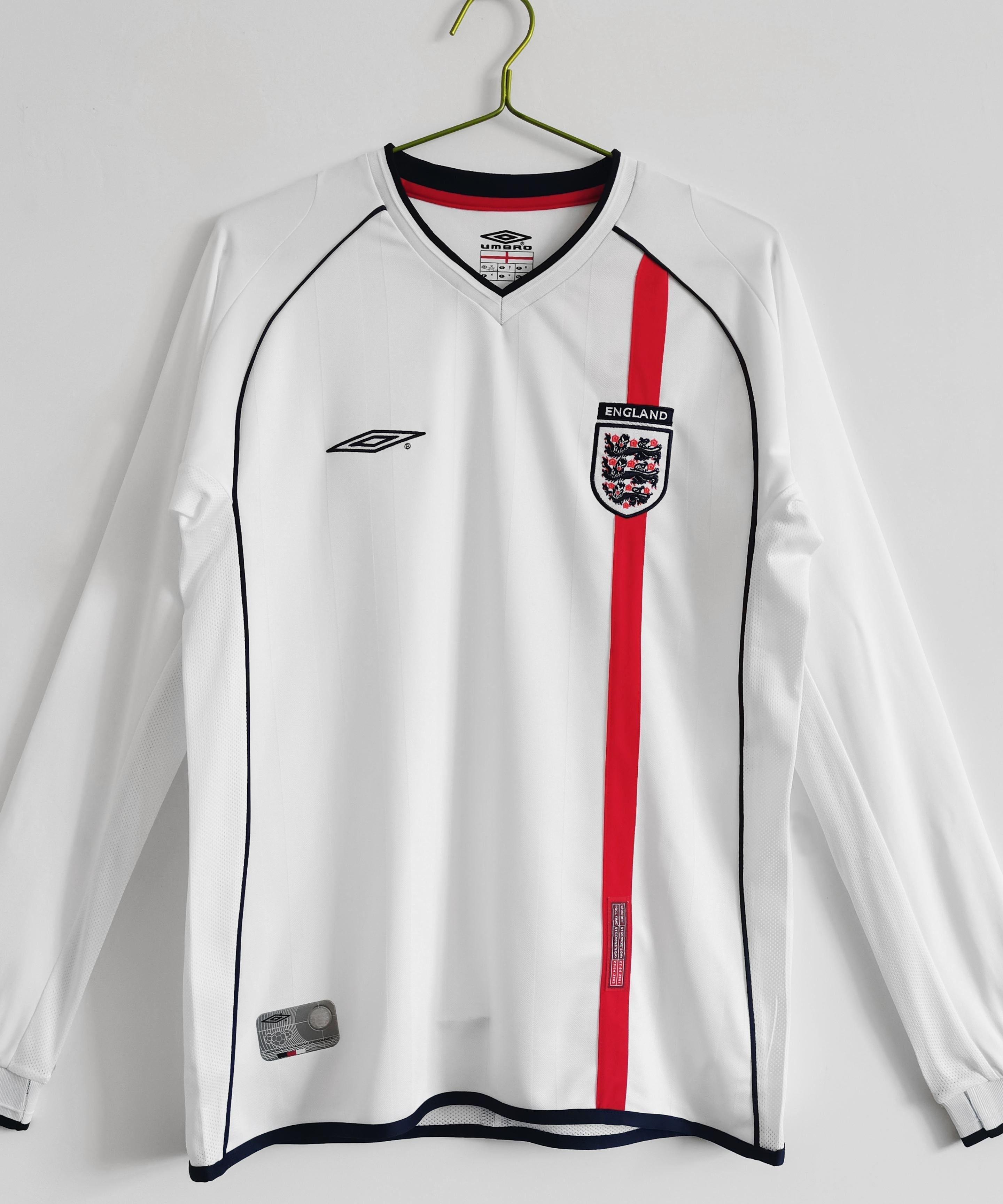 England 2006-2007 Heimtrikot mit langen Ärmeln