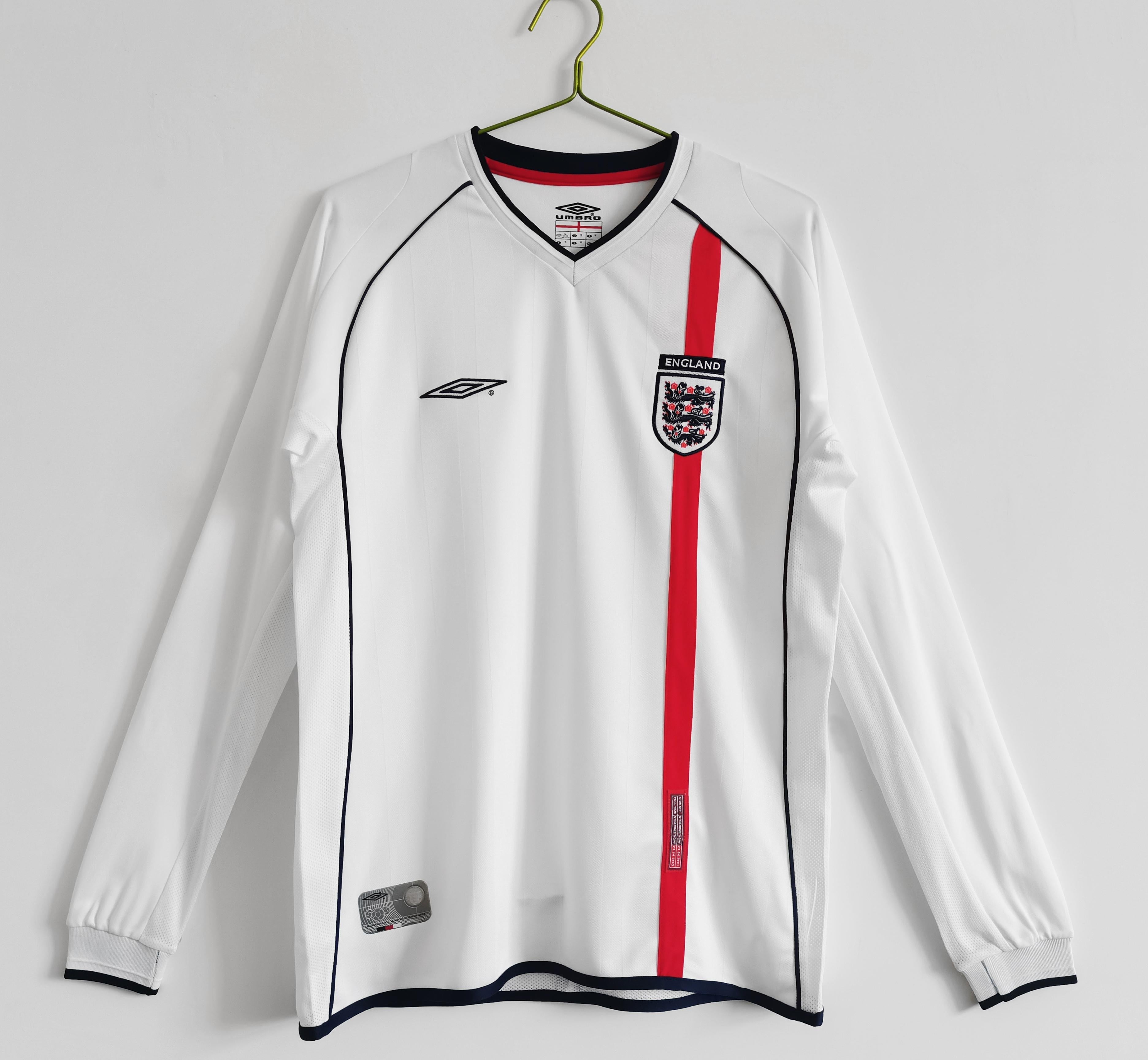 England 2006-2007 Heimtrikot mit langen Ärmeln