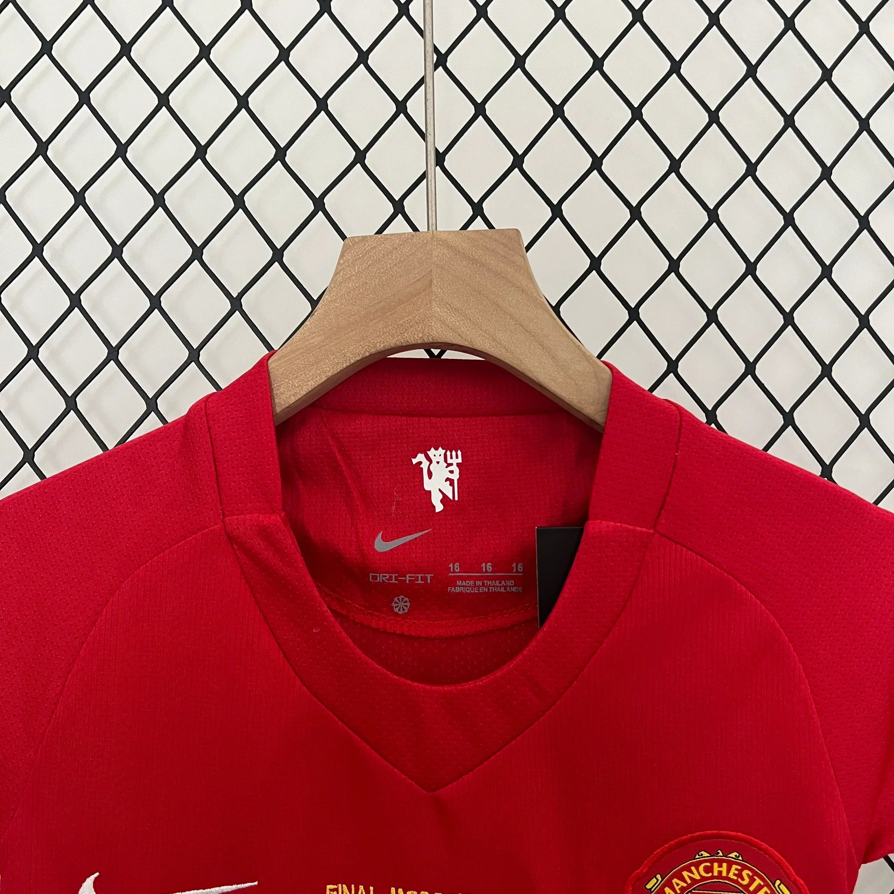 Camiseta de local Manchester United Liga de Campeones 07/08 para niños