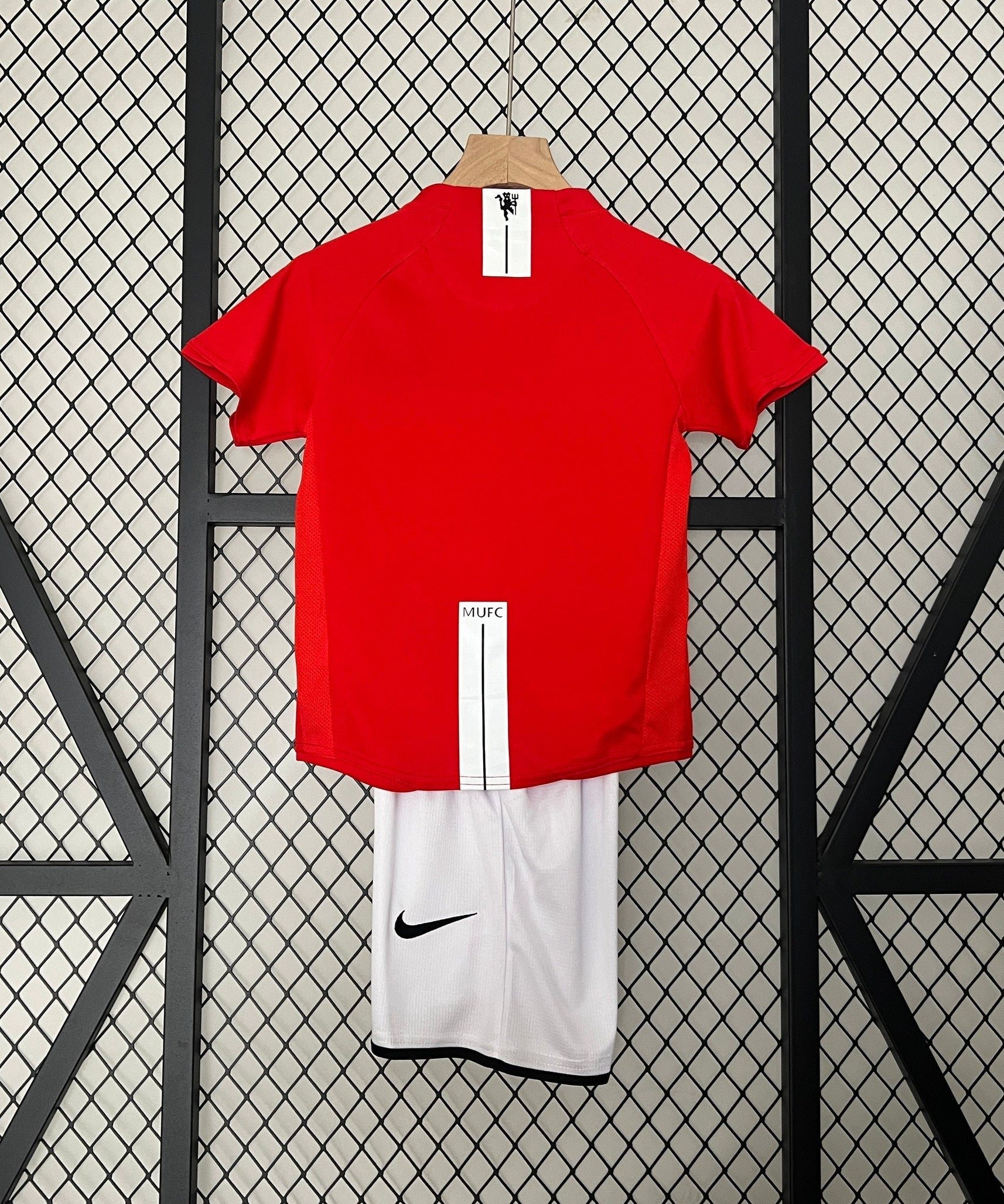 Camiseta de local Manchester United Liga de Campeones 07/08 para niños