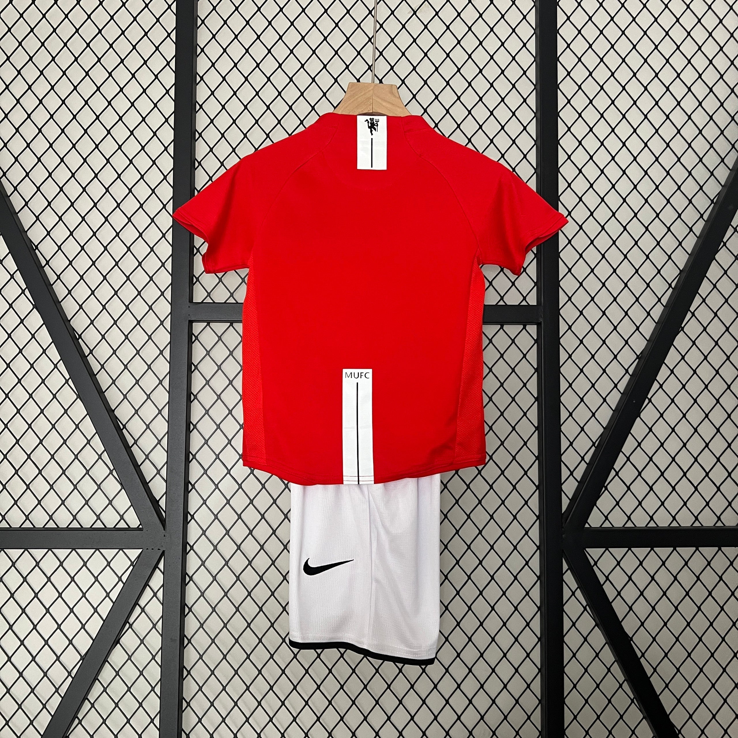 Camiseta de local Manchester United Liga de Campeones 07/08 para niños