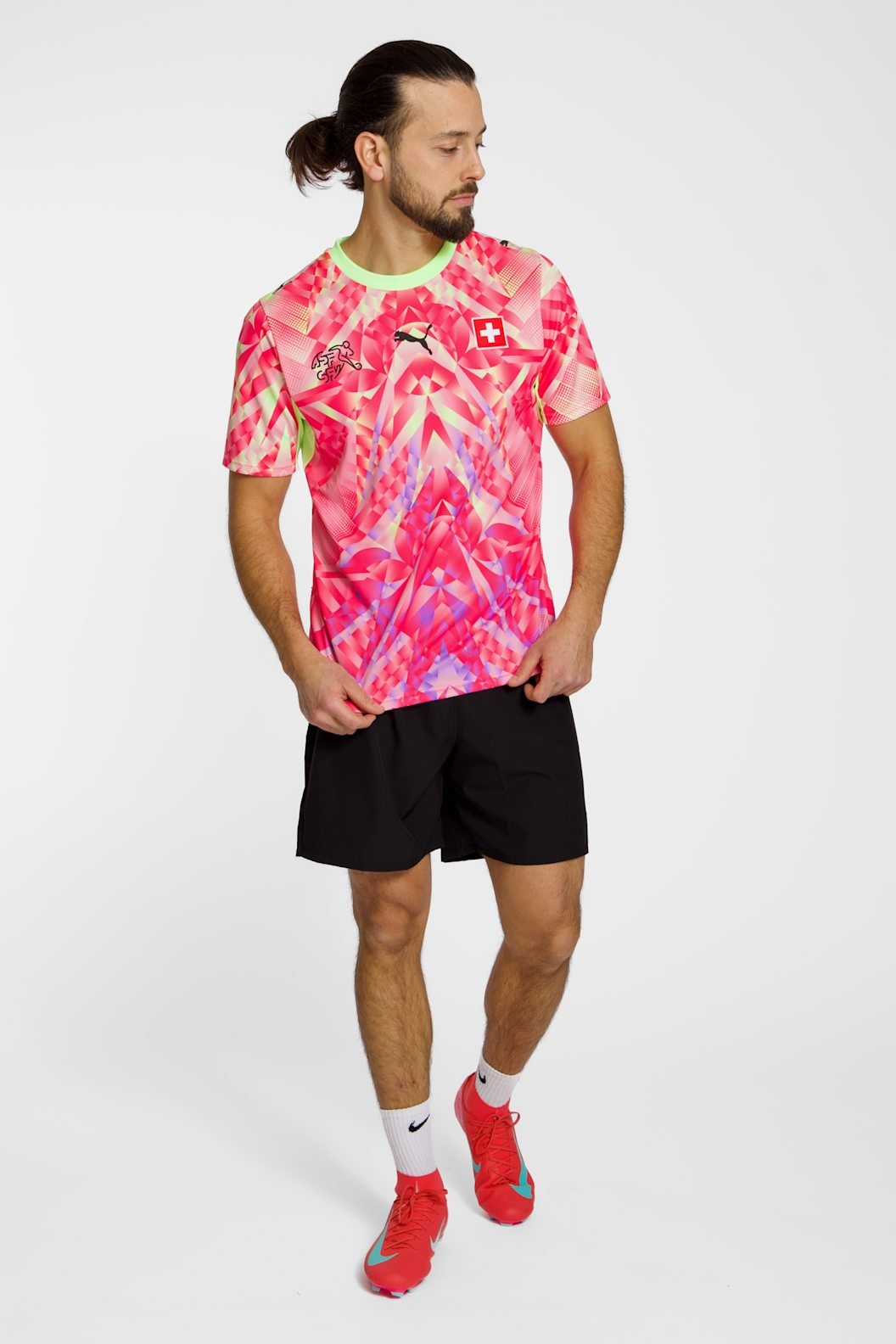 Switzerland " Pink " Wolrd cup Away Jersey