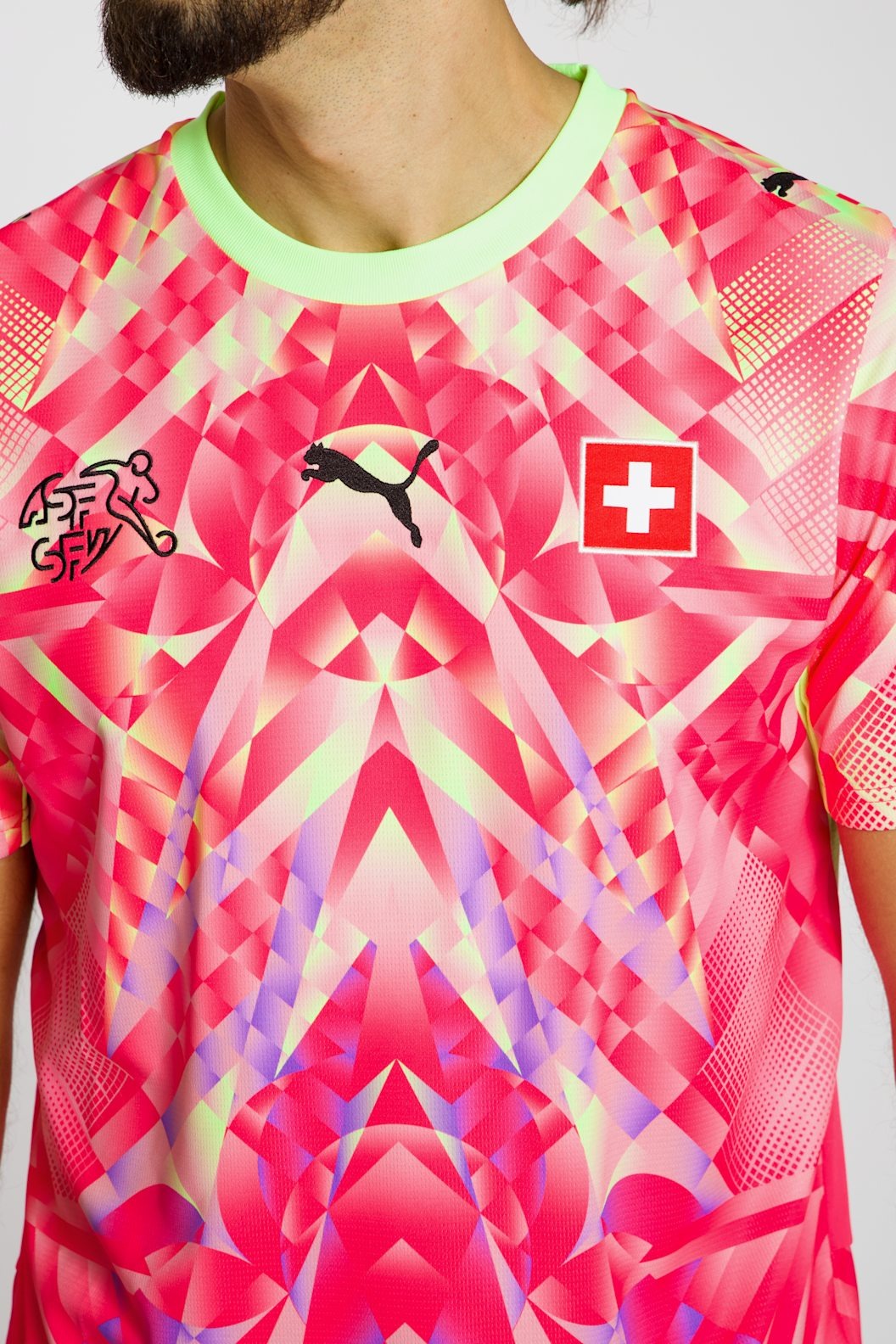 Switzerland " Pink " Wolrd cup Away Jersey
