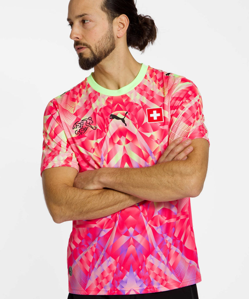 Switzerland " Pink " Wolrd cup Away Jersey