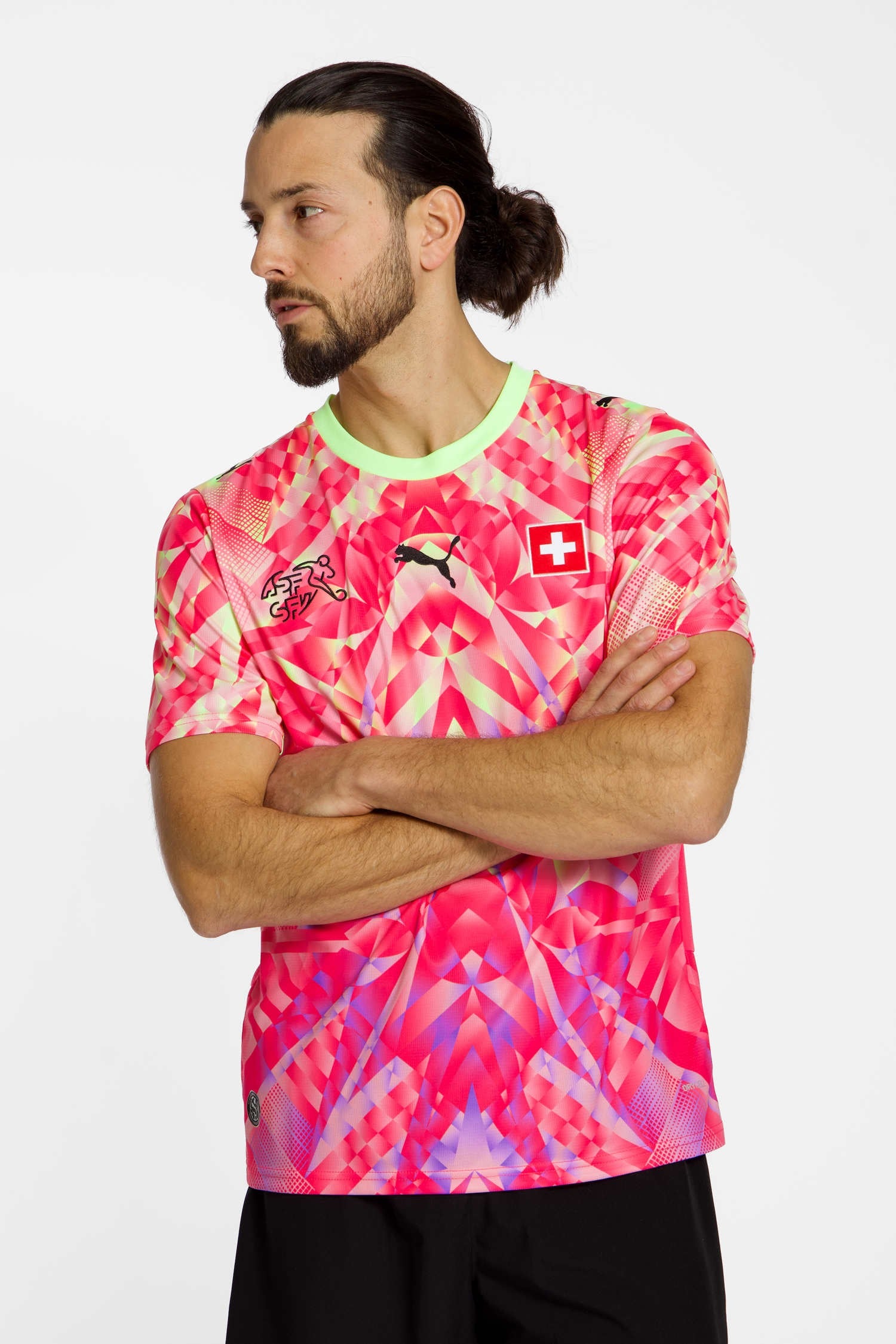 Switzerland " Pink " Wolrd cup Away Jersey