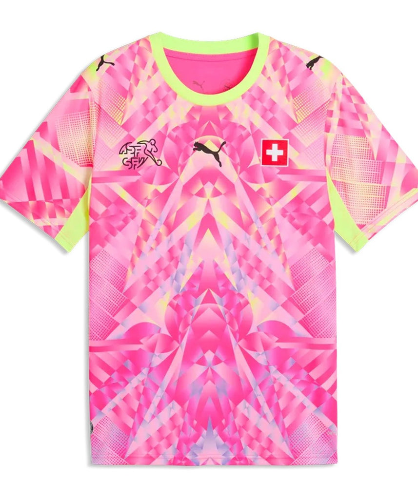 Switzerland " Pink " Wolrd cup Away Jersey