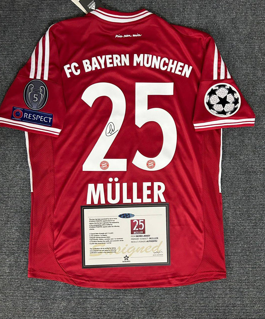 Koszulka Bayern Monachium "Muller" z Autografem