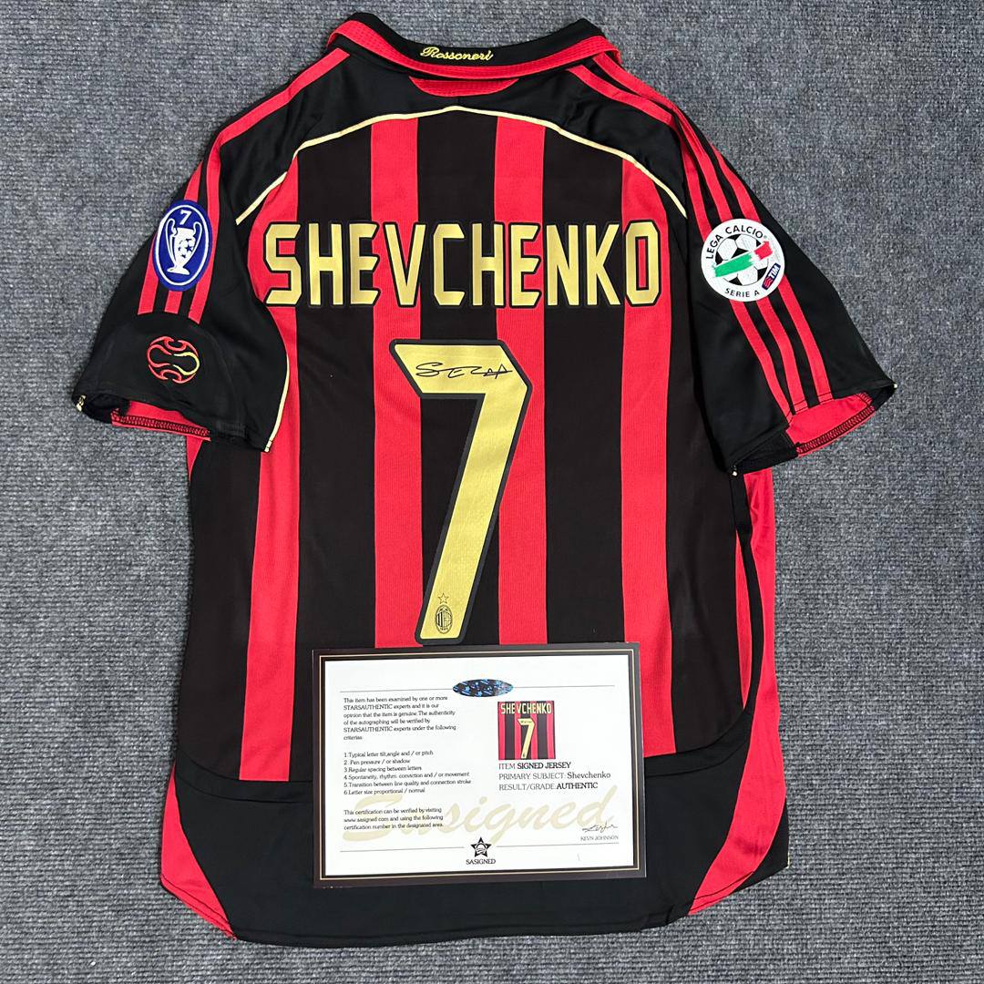 AC Milan "Shevchenko" Signiertes Trikot