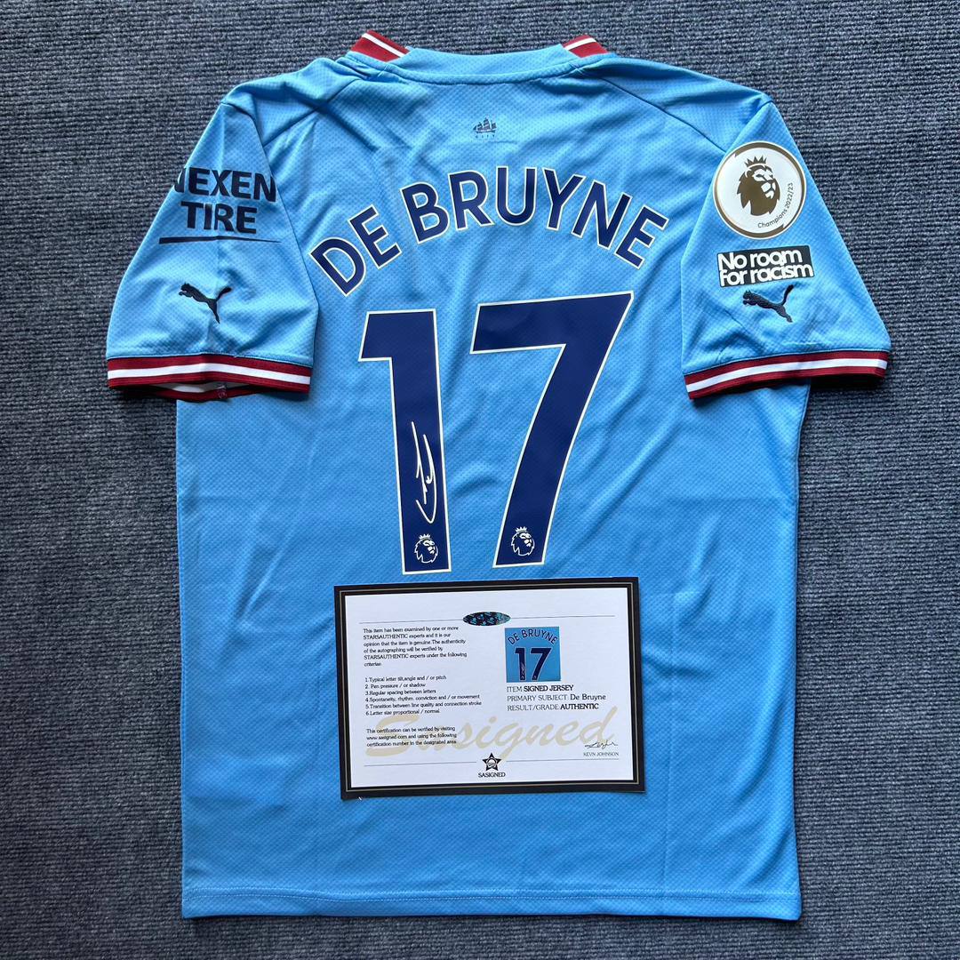 Manchester City "De Bruyne" Signiertes Trikot