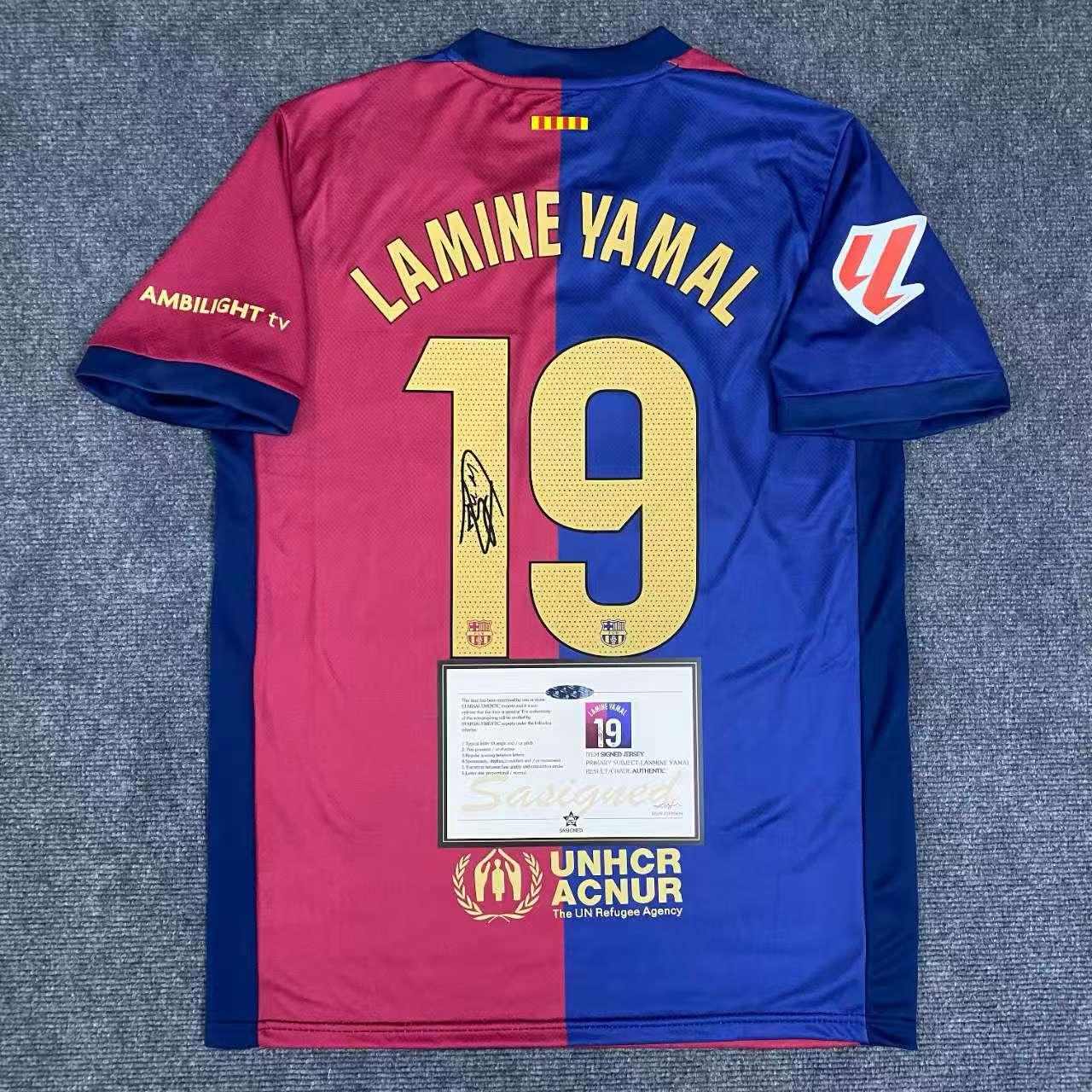 FC Barcelona Heimtrikot "Lamine Yamal" Signiertes Trikot