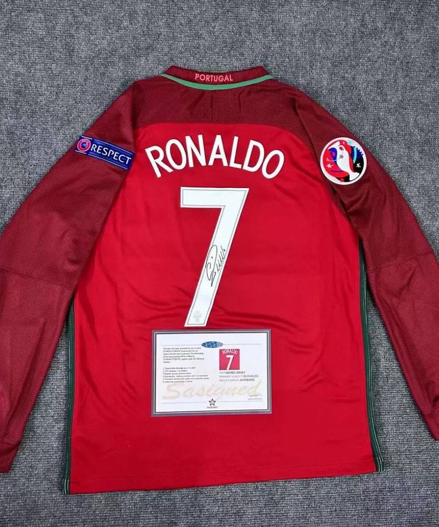 Cristiano Ronaldo Signed Shirt | Ronaldo Portugal Shirt | Malgane